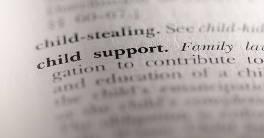 A dictionary definition for child support